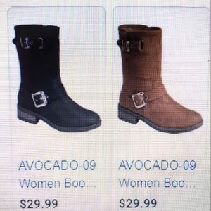 Forever Link Black Buckle Booties